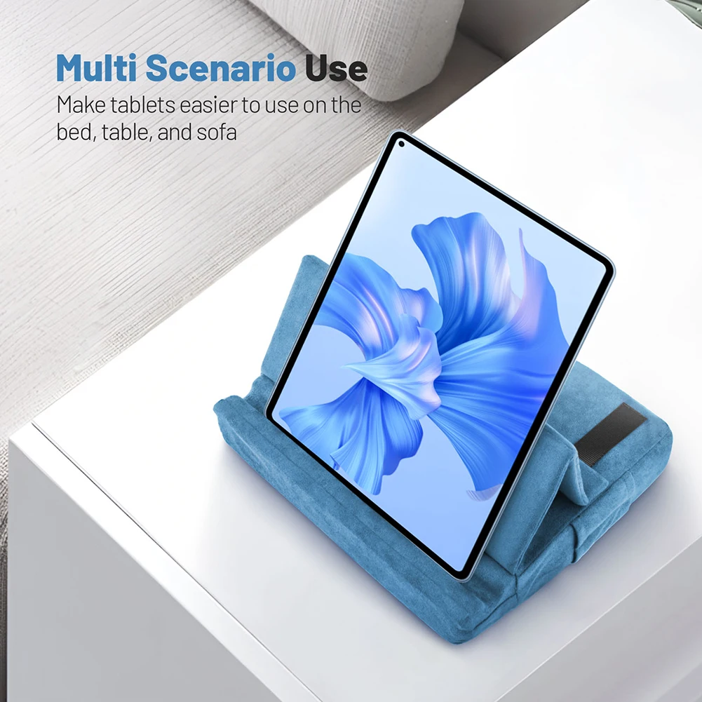 

Подставка-подушка для планшета с карманом, складное крепление для планшета, регулируемая угол, многоугольная подставка для планшетов 4–13 дюймов