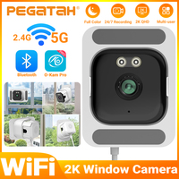 5MP 2K Window Camera 5GHz WiFi Indoor Cameras For Home Security Color Night Vision Motion Detection 24/7 Recording Quick Install