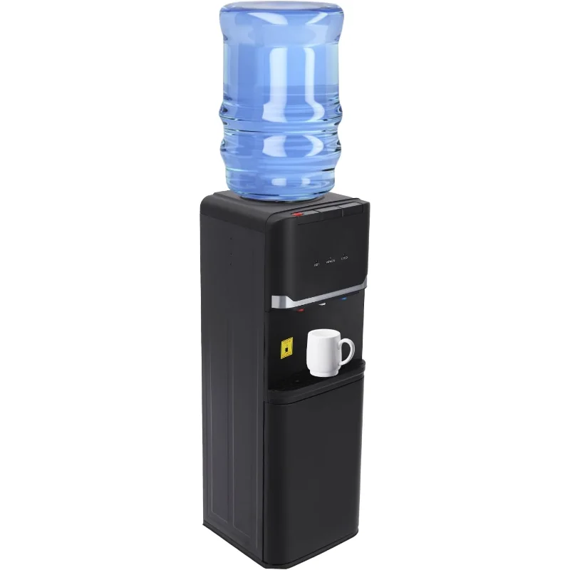 

Диспенсер для охлаждения воды с верхней загрузкой, напольные охладители для воды на 5 галлонов, диспенсер для горячей и холодной воды для дома, офиса, черный