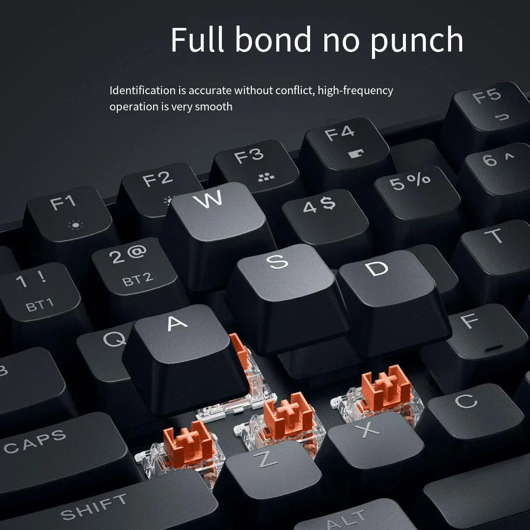 Xiaomi Mijia Mechanical Keyboard TKL 87 Key illuminated Bluetooth Wireless Wired 2.4GHZ 3-mode For Gaming Office,Windows&macOS