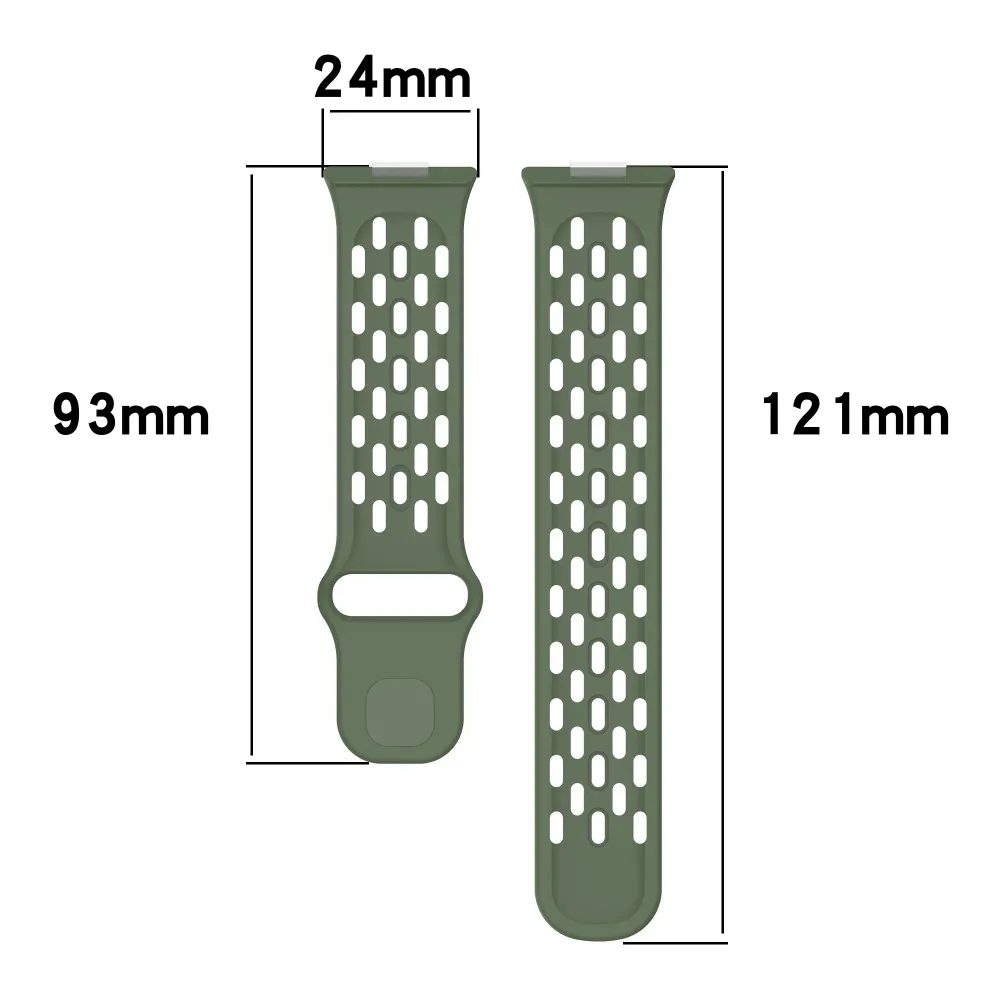 Sport-Silikonarmband für Redmi Watch 6 Active-6 Lite/6 5 4 Atmungsaktiver Stil Verstellbares Armband für Xiaomi Mi Band 10-9-8 Pro – Detail 4