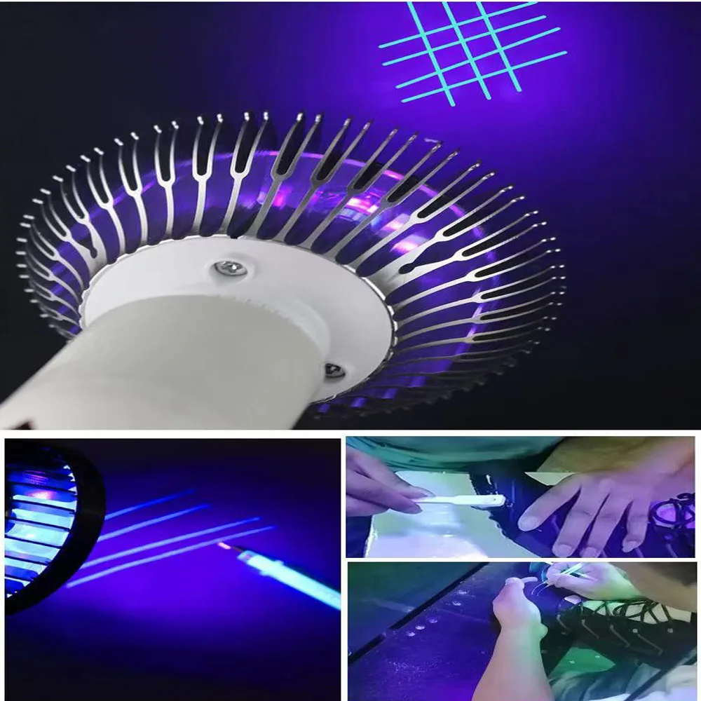E27 Purple light 395nm 405nm fluorescent detection shadowless glue green oil resin Ultraviolet UV curing lamp Stage Blacklight