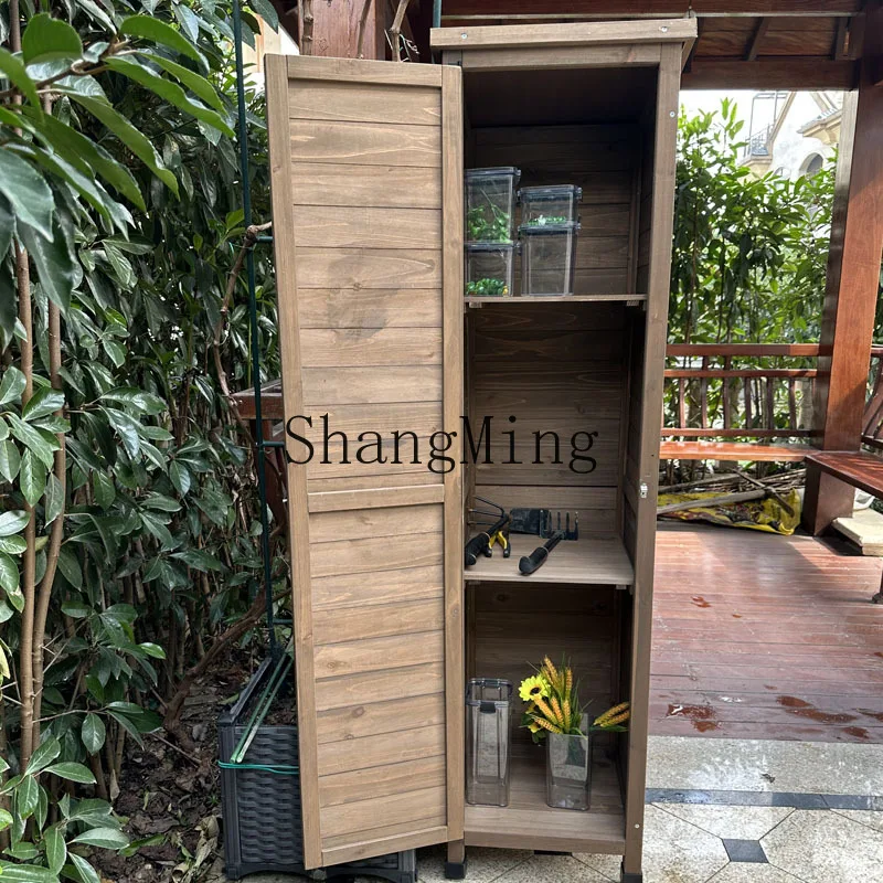

FG tool sundries storage narrow slot locker outdoor rain protection sun protection heightening cabinet