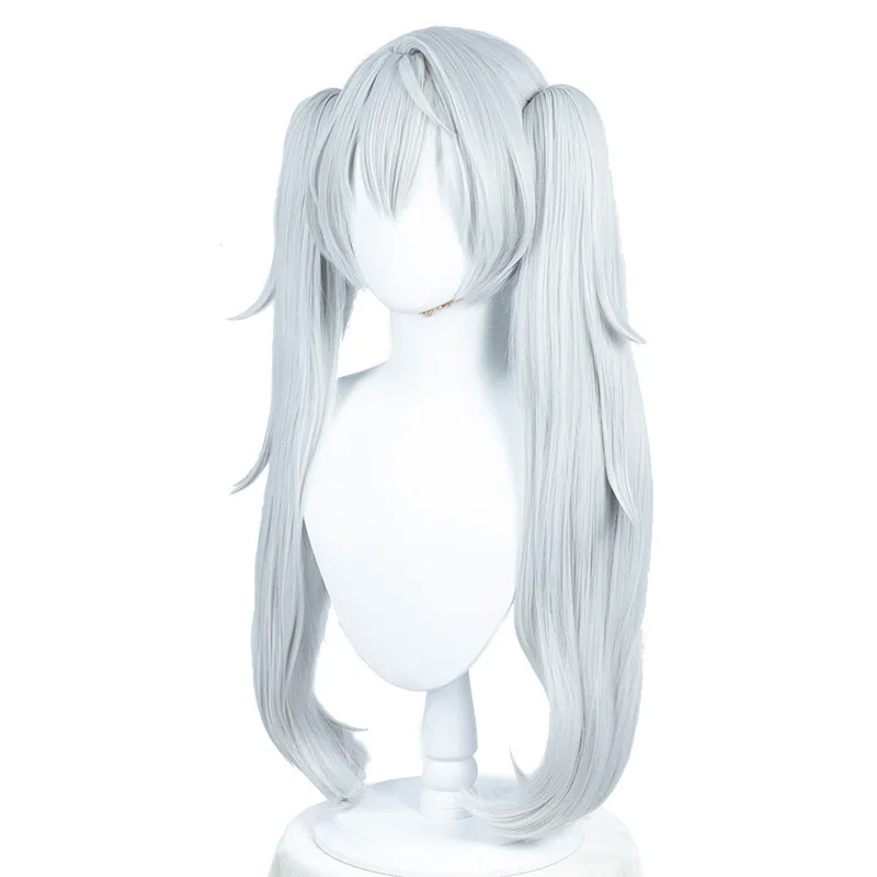 YouTuber virtuale VTuber Rainbow Society Parrucca cosplay femminile Genderbend Koyama Parrucca con doppia coda di cavallo con clip tigre