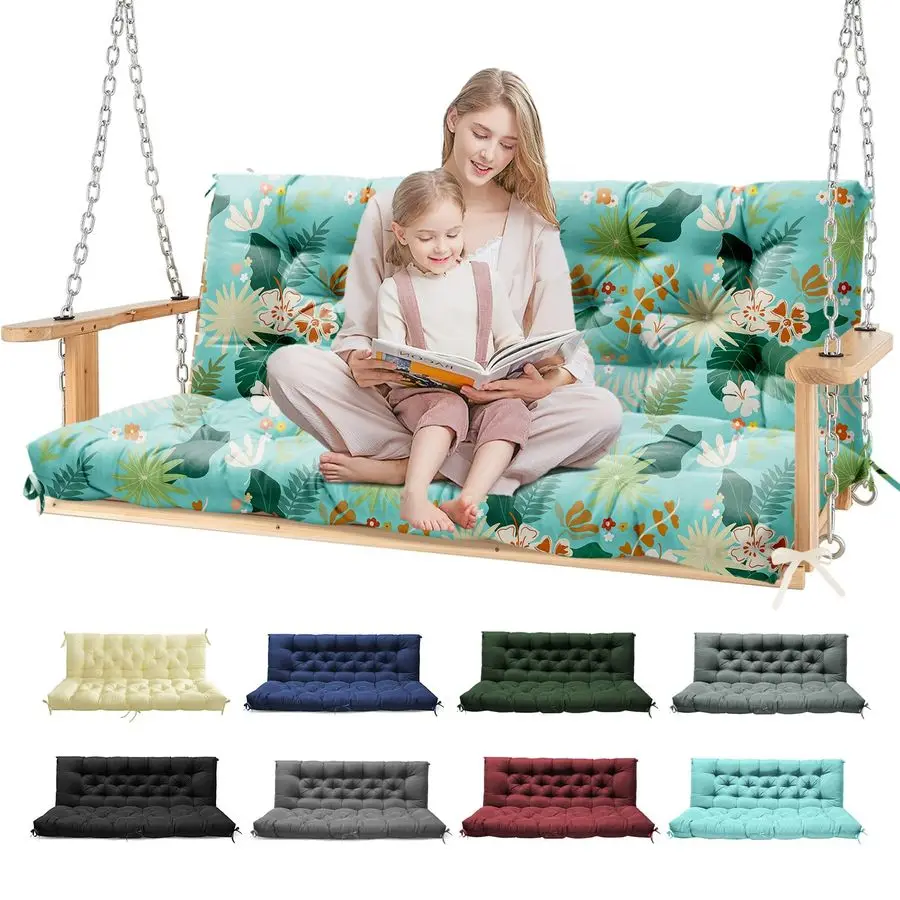 

Porch Swing Cushions, Waterproof Patio Swing Cushions for Outdoor Furniture Thickened Outdoor Swing Bench Cushions 23 Seater Rep
