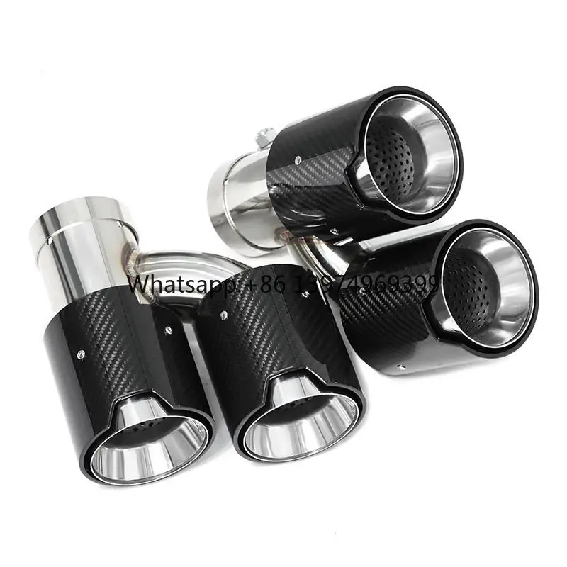 F10 F11 F12 535i 535d 640i 640d Dual Exhaust Tip Upgrade M5 Quad Tailpipe Stainless Steel Muffler Nozzle Premium Exhaust Pipes
