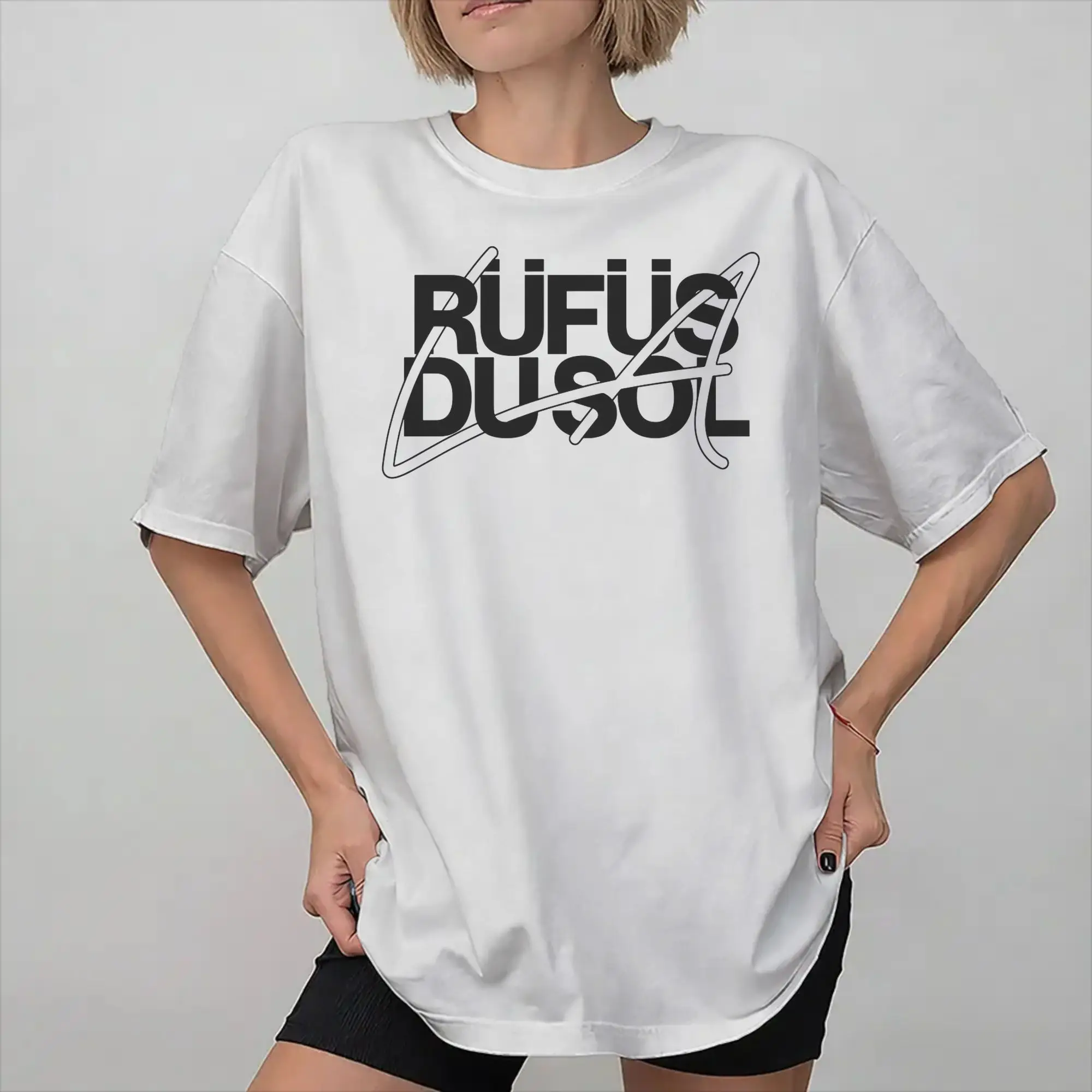 Men Women Rufus Du Sol 2026 Concert T Shirt Cotton Graphic Printing T-Shirt  Top Clothing