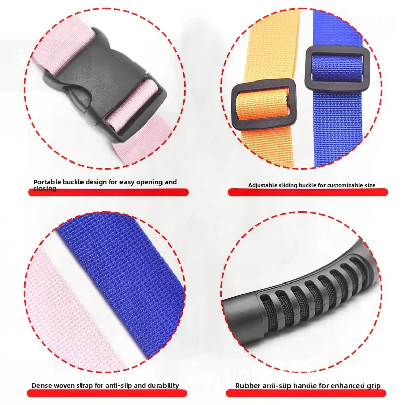 Children's Ski Safety Belt Anti-Fall Auxiliary Rope Strap for Beginners Outdoor Traction Training Harness Chest Strap