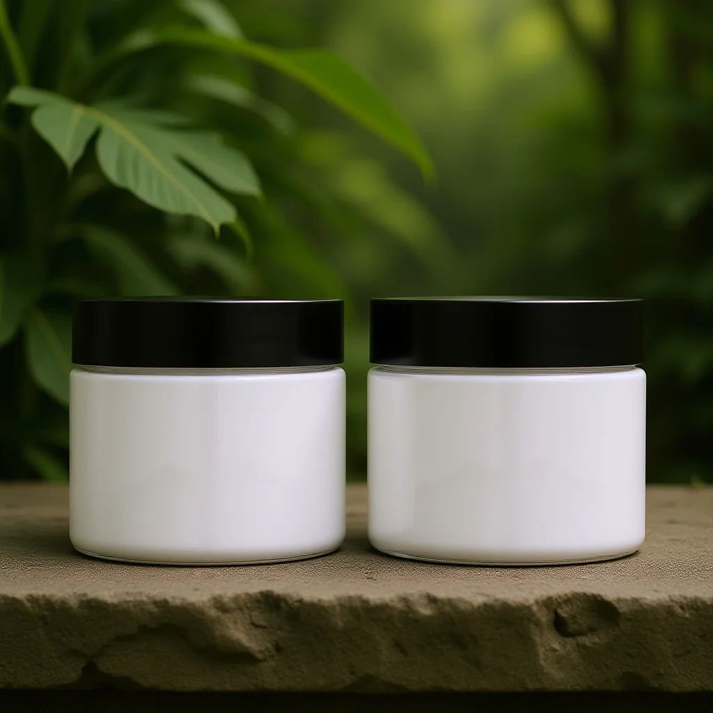 2 قطعة حاوية محمولة صندوق سفر خفيف الوزن مانع للتسرب لتخزين كريم الوجه وكريم العين من البلاستيك القابل لإعادة الملء #1