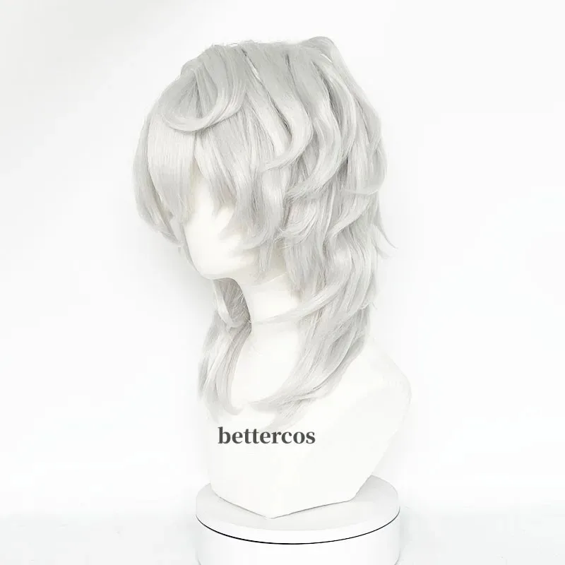 2025 11 Ayaki Rui Cosplay Spider Silver Pelo sintético largo y recto para adultos Halloween + gorro de peluca gratis