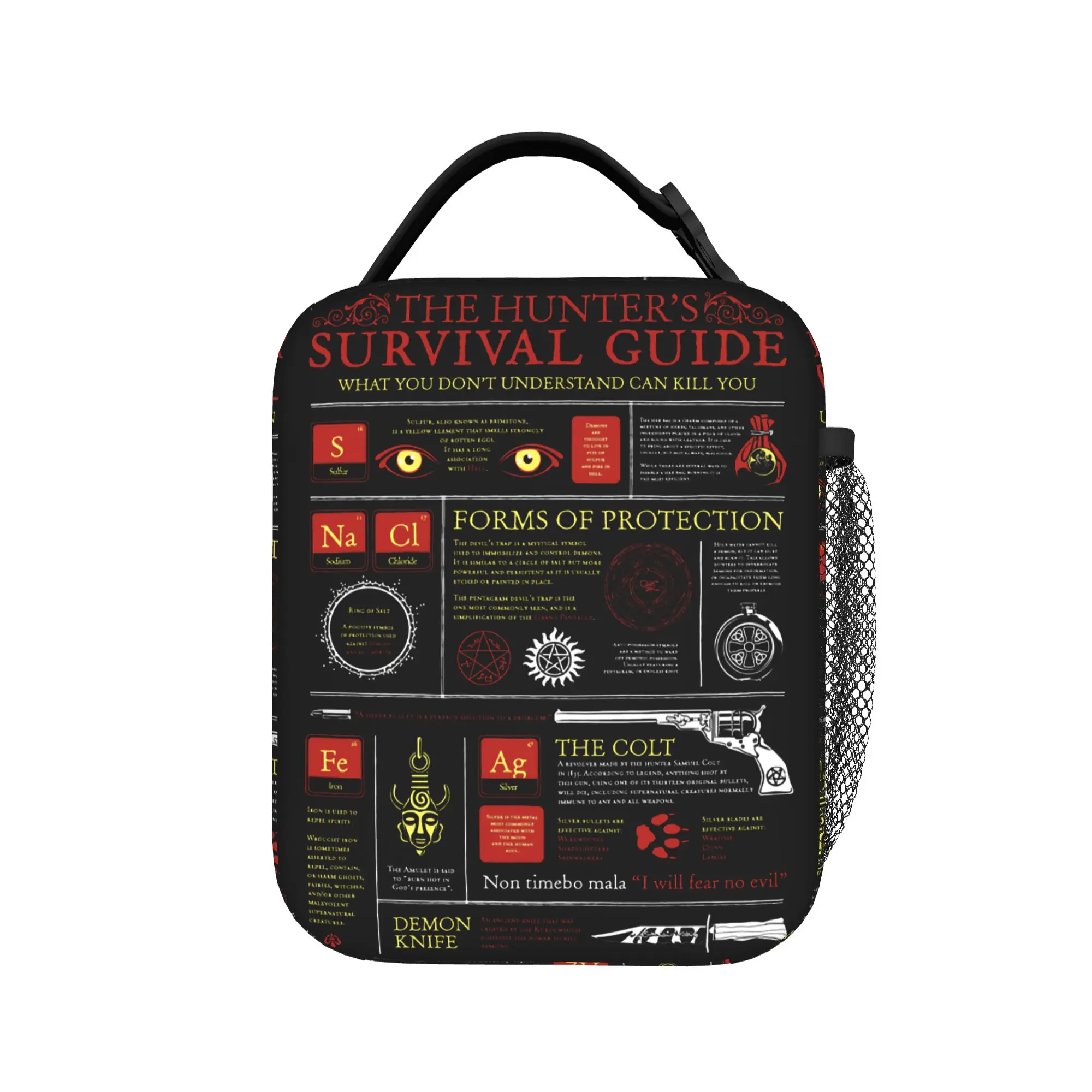 

Термосумка для обедов The Hunters Survival Guide, большая, изолированная, для еды, термосумка-тоут, ланч-бокс для школы, для девочек и мальчиков