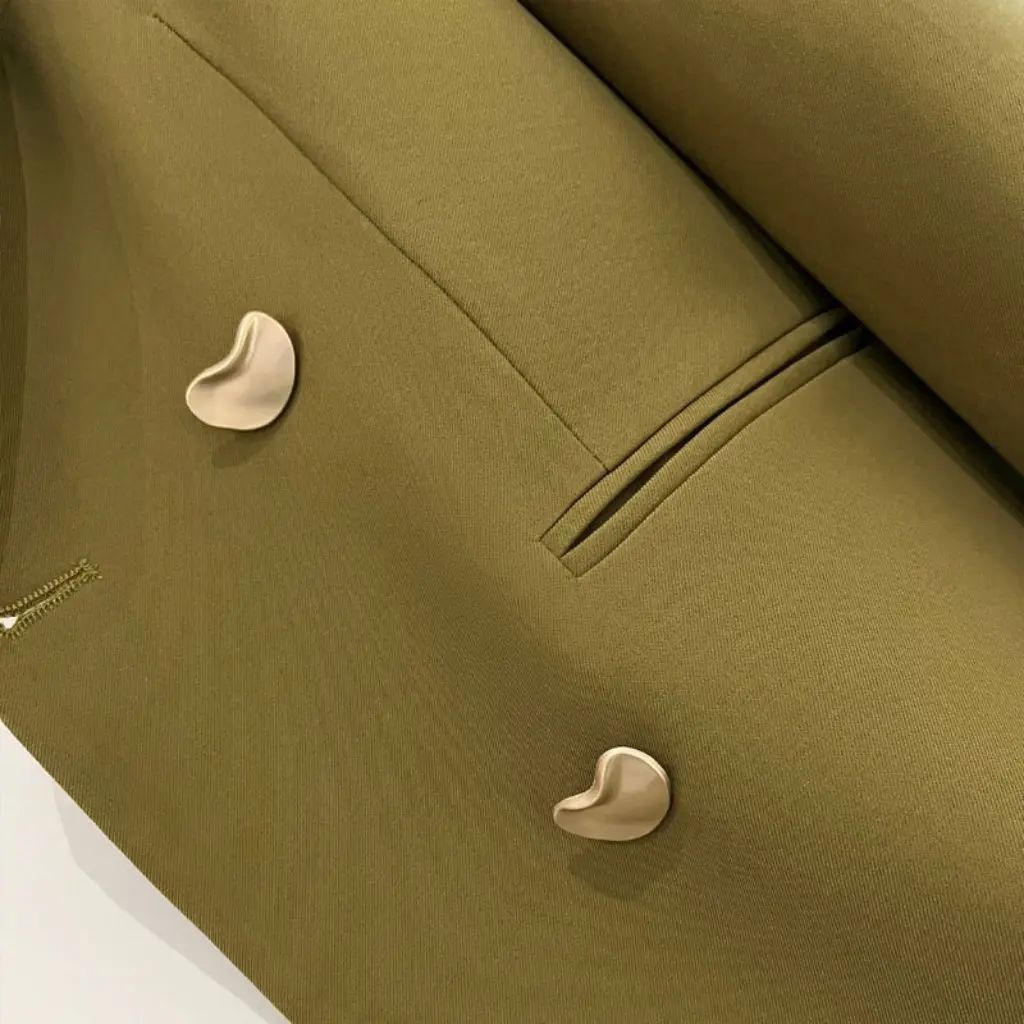 

Женский осенний модный пиджак больших размеров для отдыха, расширенная женская одежда на складе 8903