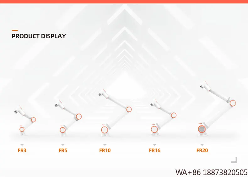 Robot industrial FR3 FR5 600 mm 900 mm 6 ejes Robot colaborativo inteligente Arm Cobot Automatización con 6 ejes de la fábrica de China