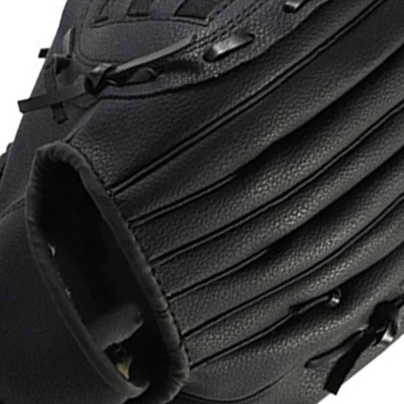 Outdoor Sports 2 Colors Baseball Glove Softball Practice Equipment Right Hand for Adult Man Woman Train,Black 10.5 Inch