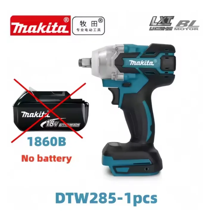 100% originele Makita BL1860B 18V 6.0Ah accu met LED-stroomindicator, verlengde gebruiksduur voor LXT snoerloze gereedschappen