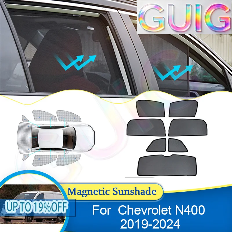 Cortinas de Privacidad para Ventanas, Parasol para Chevrolet N400 Tornado Van 2019 2020 2021 2022 2023 2024, Accesorios para Auto