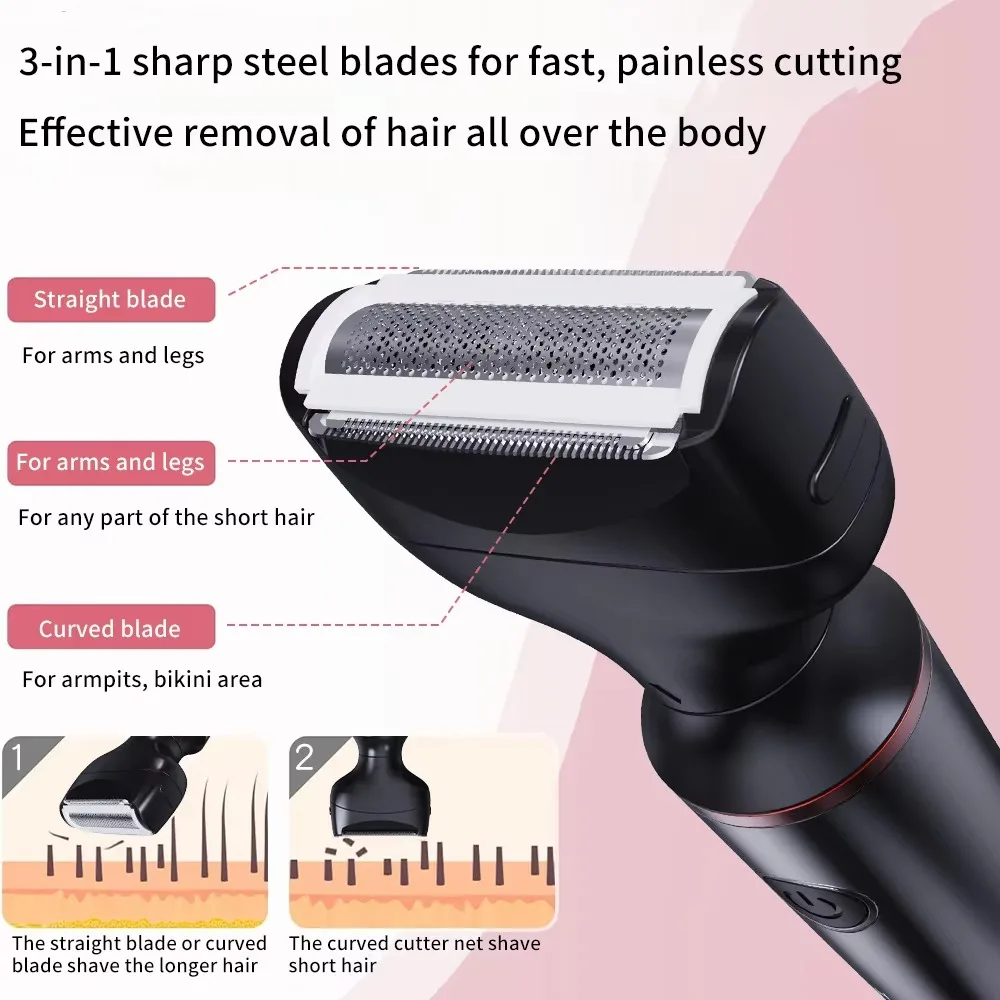 Mijia Youpin 3 in 1 Multi Functional Electric Trimmer Set Eyebrow Body Shaver Hair Trimmer Grooming Kit for Women Men Home Use