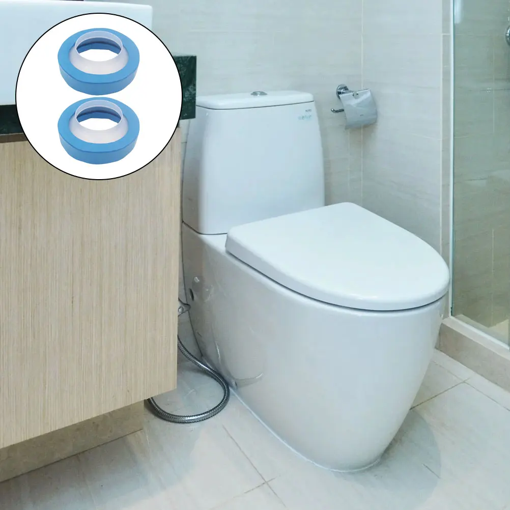 

2Pcs Toilet Wax Rings with Flange Toilet Bowl Sealing Gasket Replacement for Drain Odor Leak Prevention Bathroom Fixtures