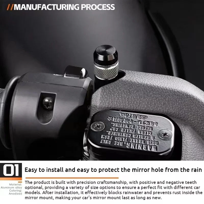 Motorcycle CNC Rearview Side Mirror Hole Cap Plug Accessories For YAMAHA YZFR125 YZF R125