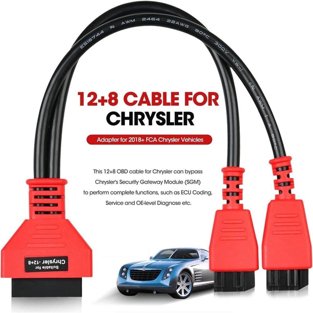 OBDII VCI OEM FCA 12+8 Universal Adapter Cable Diagnostic Cable Bypass Fit For Chryslers Security Gateway Module