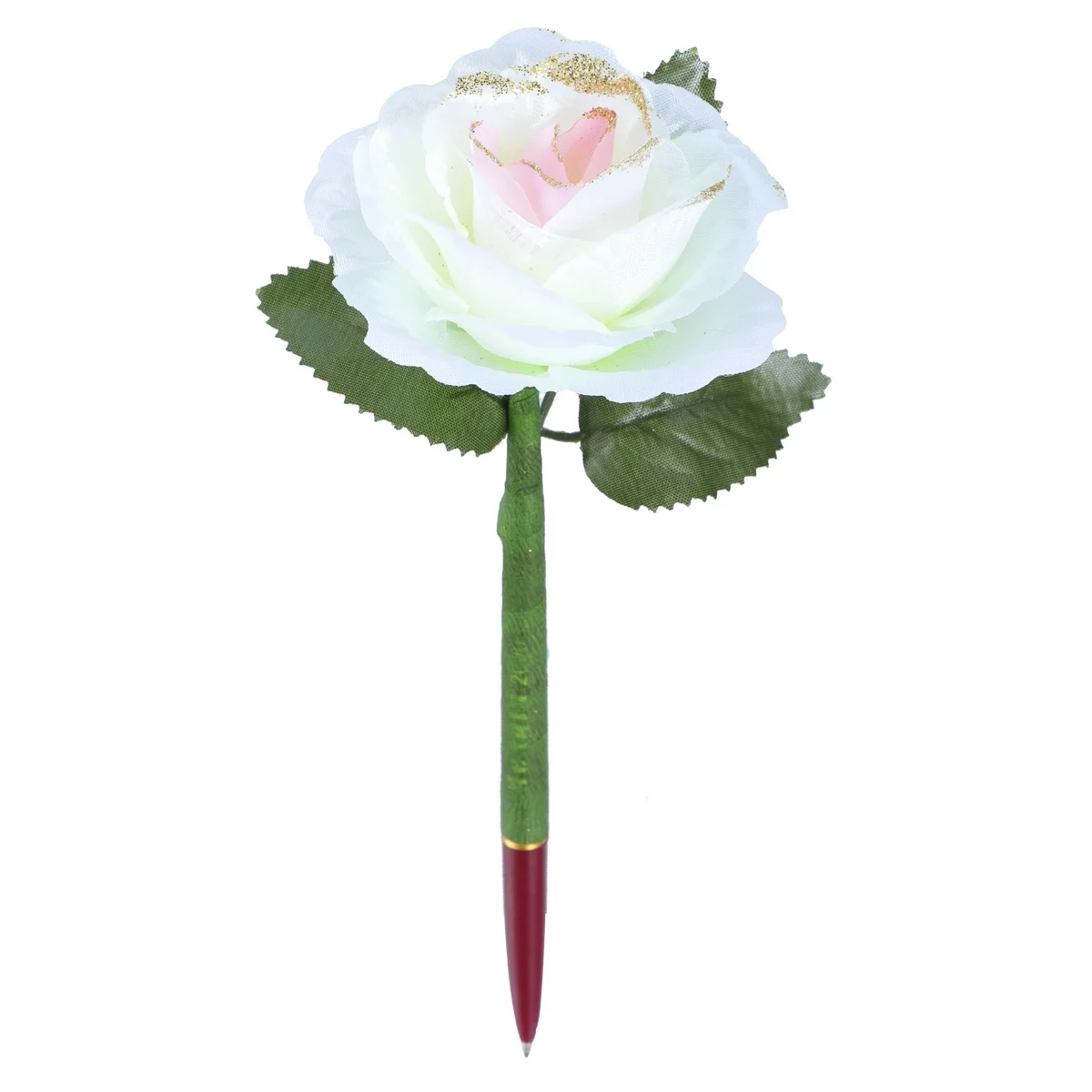 

12pcs Rose Flower Ballpoint Pen Purple 22 X 8.5 X 8.5Cm Glitter Cloth Kids Writing Drawing Stationery Supplies Gel Pens Roller