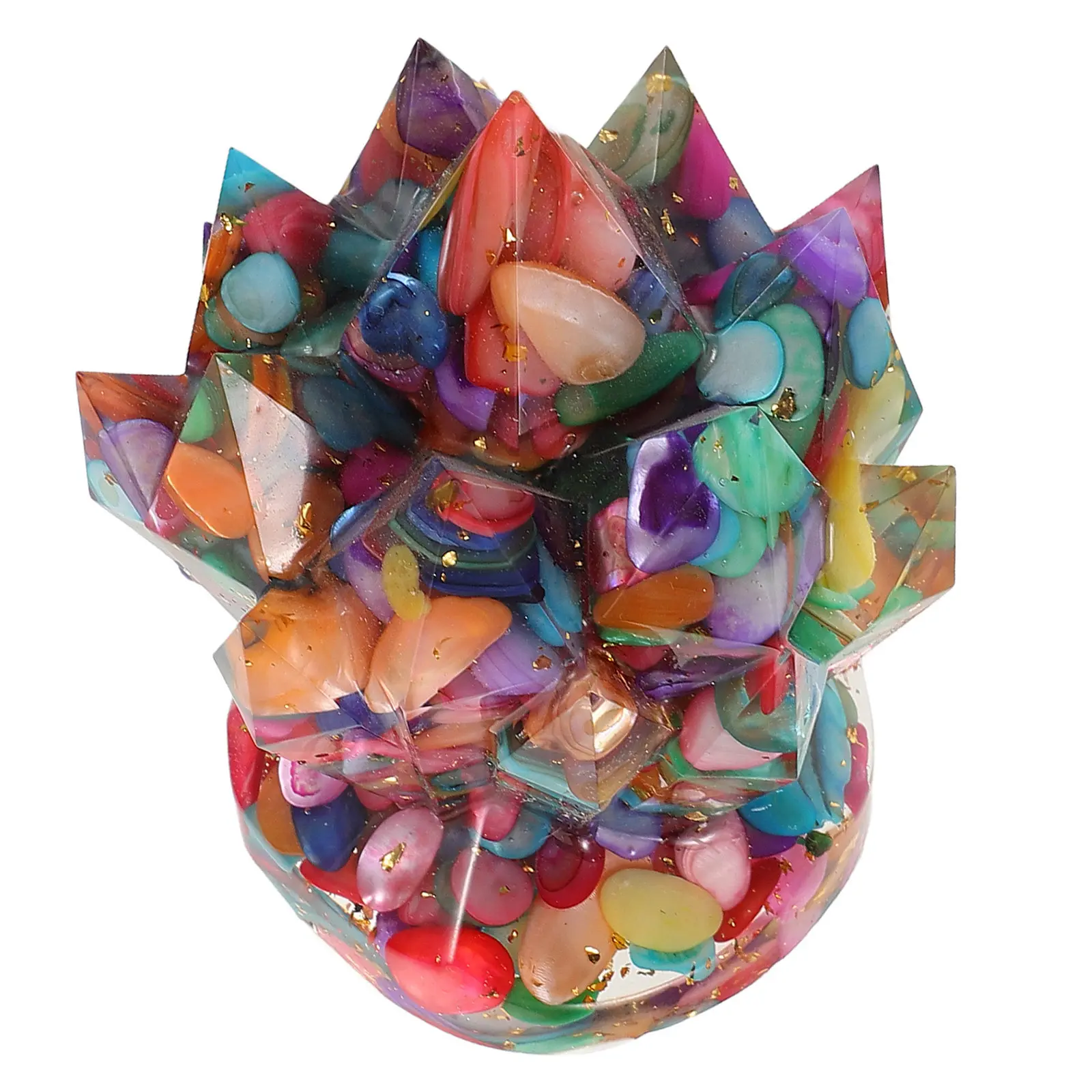 

Natural Crystal Cluster Ornament Desktop Decoration Unique Irregular Stone Sculpture for Home Office Table Potted Plant Decor