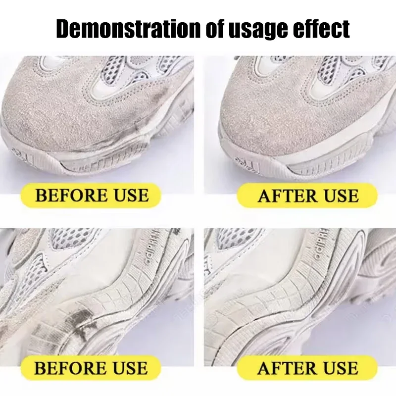 Gumka do czyszczenia zamszu i sneakersów - usage example