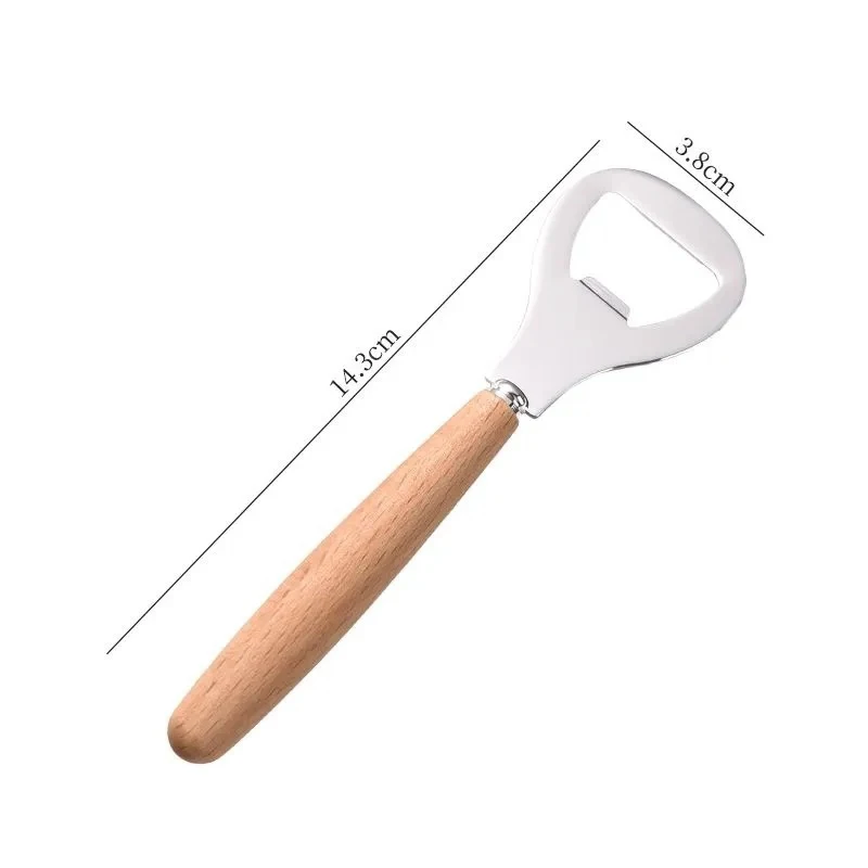For Opening Beer, Soda, And Other Beverage Bottles.Wooden Ha