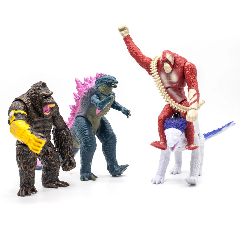 Godzilla VS Kong New Empire 2024 Model Shimo Monster Skar King Beast Action Figure Toy Collection Children Birthday Gifts