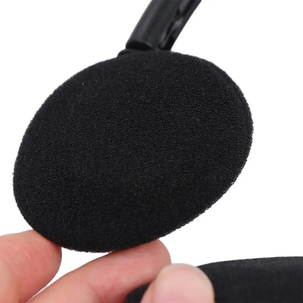 Online Class Earphone 3.5MM Headworn Wired Headset Black Wired Wired Headworn Earphones Headworn Folding Style Headphone Gift