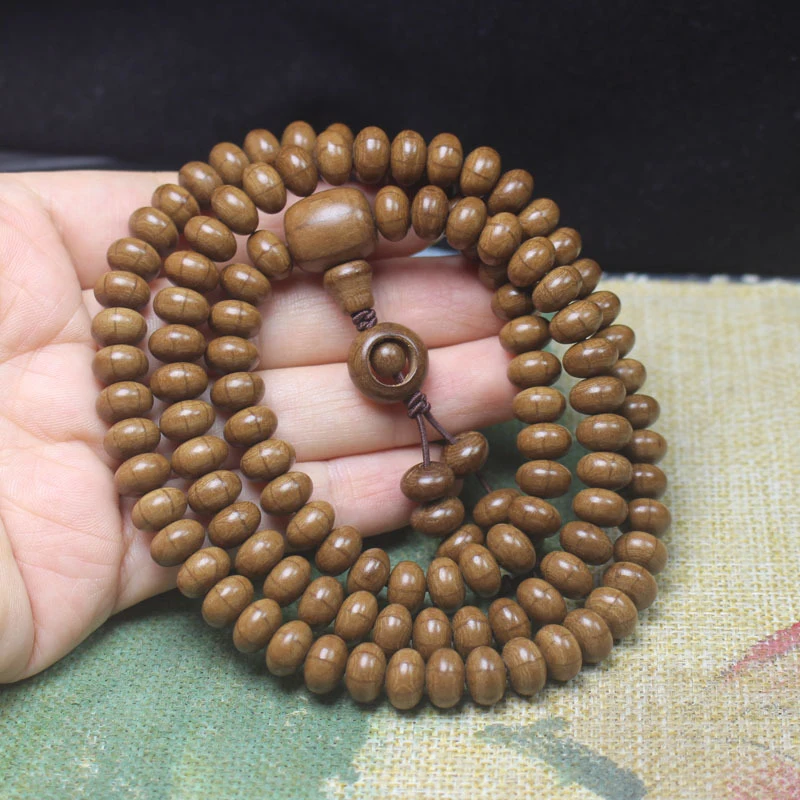 

Шестирядный деревянный браслет-абакус, буддийский браслет из бусин, вращающийся браслет-чётки, декоративное украшение для рук, простой подарок