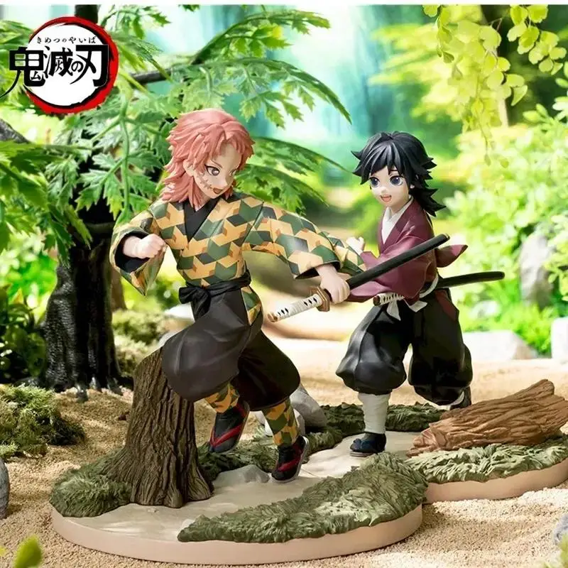 

In Stock Original Bandai Namco Banpresto Demon Slayer Kimetsu No Yaiba Sabito Tomioka Giyuu Pvc 18Cm Figure Anime Model Toy Gift