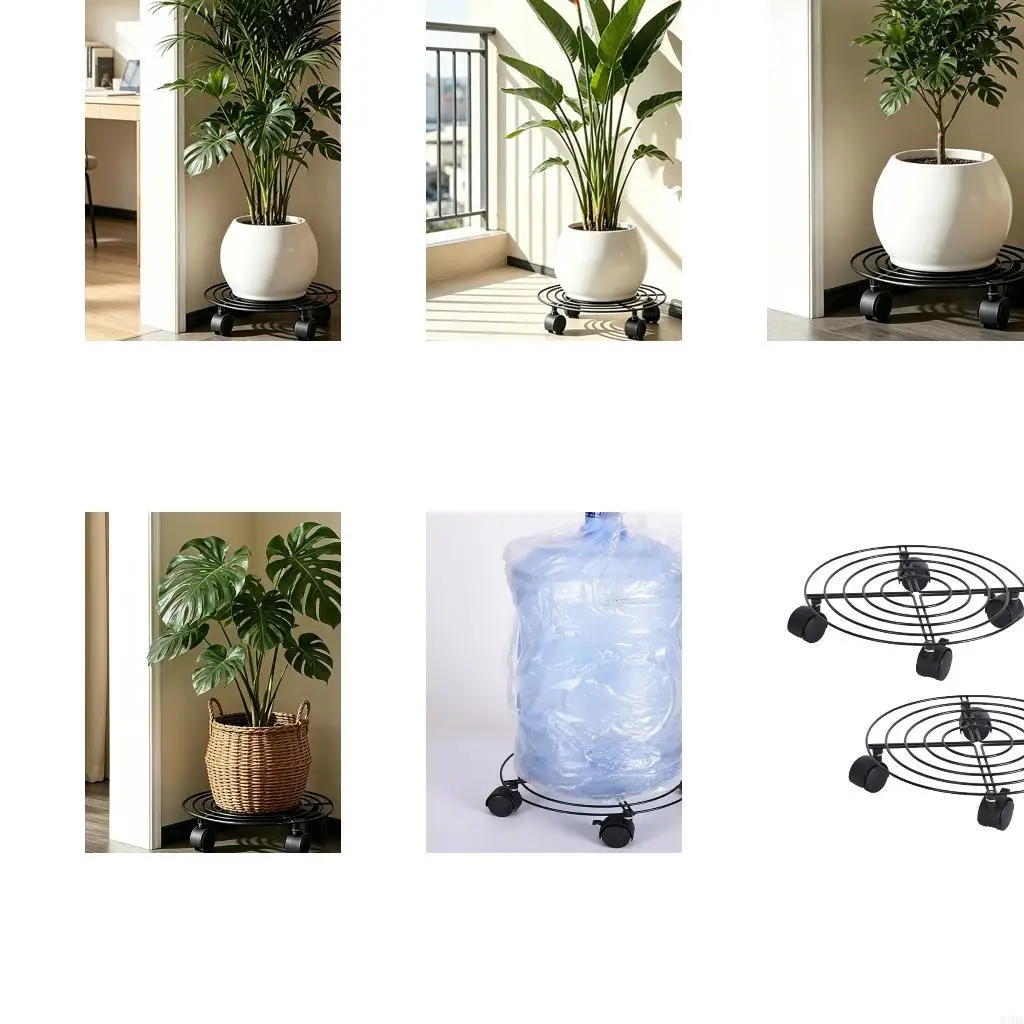 Flower Pot Tray Plant Stand Pallet Heavy Duty Plant Bracket Heavy Duty 87HA