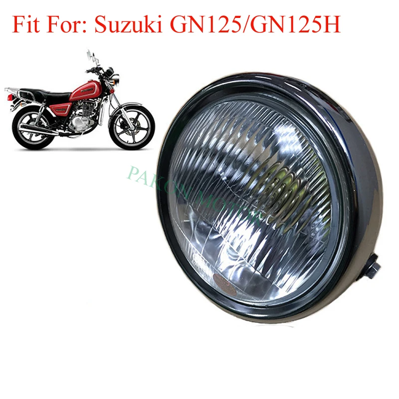 

Metal Motorcycle Head Lamp for Suzuki Haojue Dayang Honda Jialing Lifan CG125 GN125 HJ125 LF150 125cc/150cc Chromed Front Light