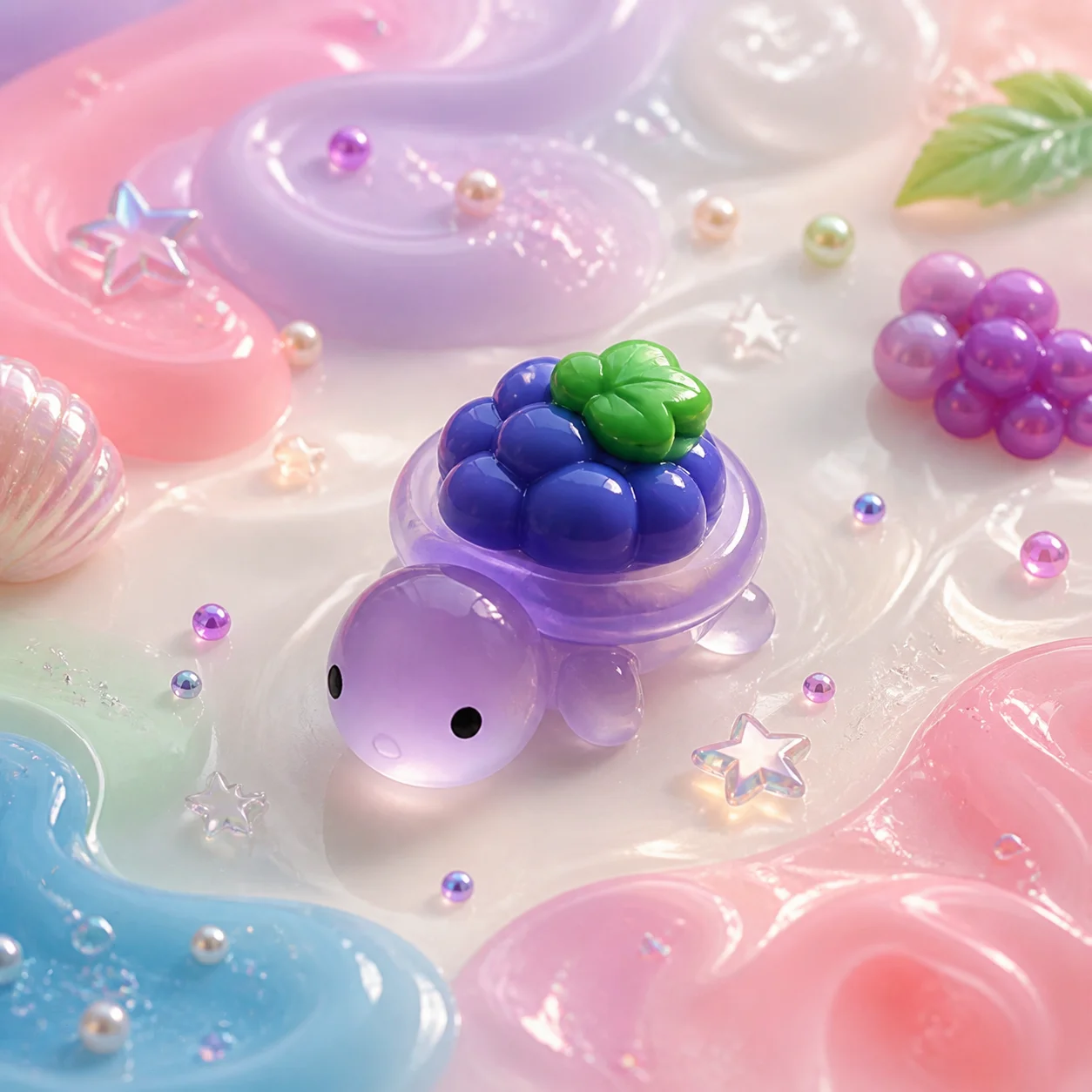 Wholesale Cute Fruit Turtle Resin Charms for Slime DIY Phone Case Decoden Keychain Craft Accessories