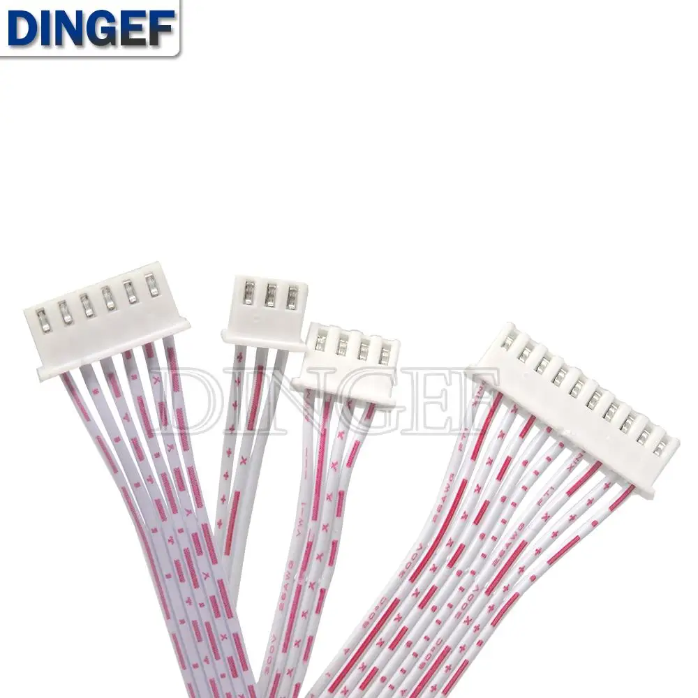 5PCS XH2.54 2.54mm 1.25MM 1.5MM 2.0MM  2p~12p Reverse direction Female Terminal Cable JST Wire Connector Double Head 7P 8P 5P 6P