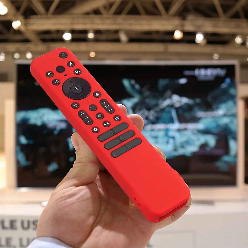Silicone Dustproof Remote Control Case with Lanyard for SONY RMF-TX810U/RMF-TX811U/RMF-TX910U Smart TV Remotes