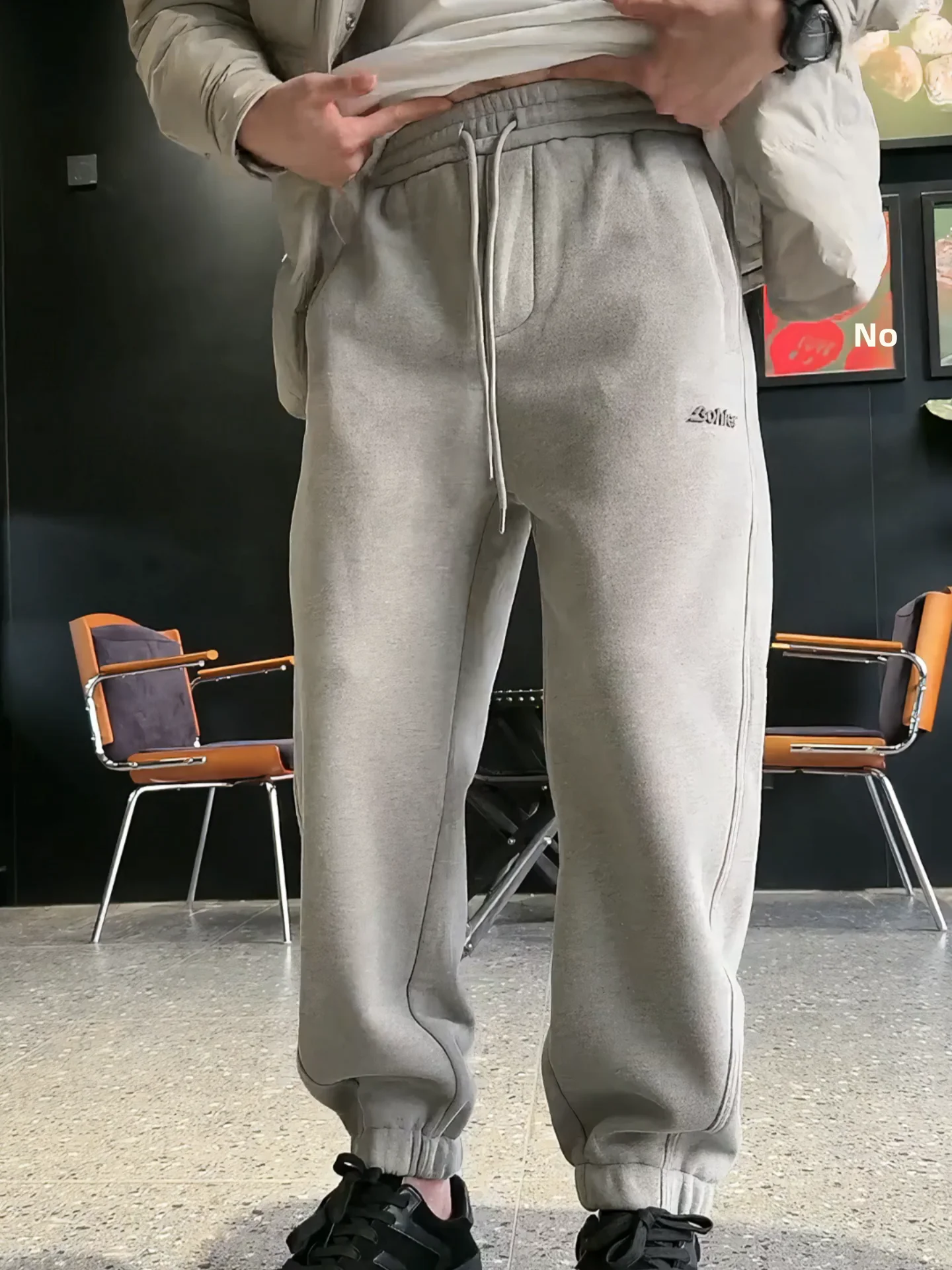 

Men's Casual Thiened Fce Lined Trousers Dstring Loose Long Pants Autumn New Sle Commute Sle Sports Leisure Pants