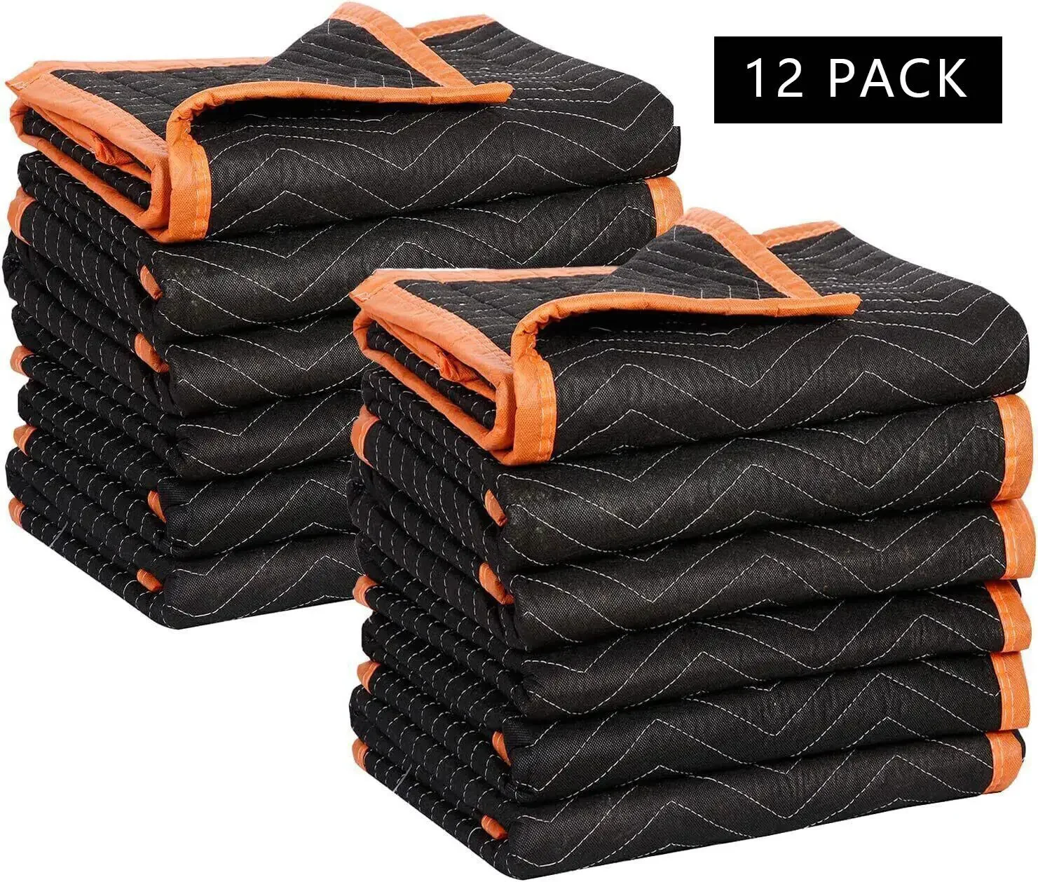 

72×39'' Moving Blankets Quilted Packing Pads High Quality Moving Pads 12 Pack