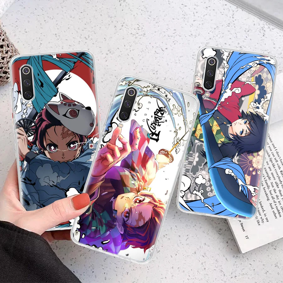 Kimetsu No Yaiba Demon Slayer Silicon Call Phone Case For Xiaomi Poco X3 Nfc X5 X6 F6 F5 Pro M5S M5 X4 F4 GT M4 M3 F3 F2 F1 M2 C