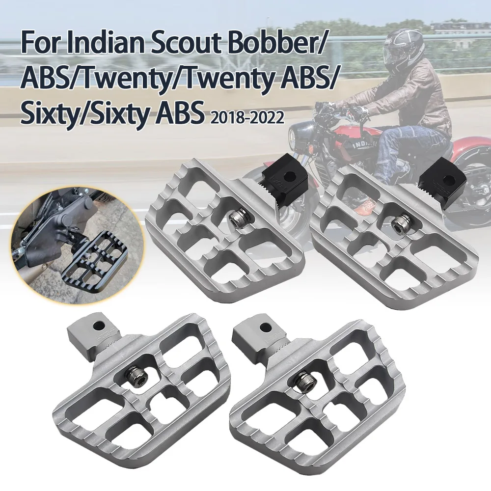 

Motorcycle Front Foot Controls Adjustable Foot Pegs Rotatable Foot Rest Footpegs For Scout Bobber Sixty Twenty ABS 2018-2022