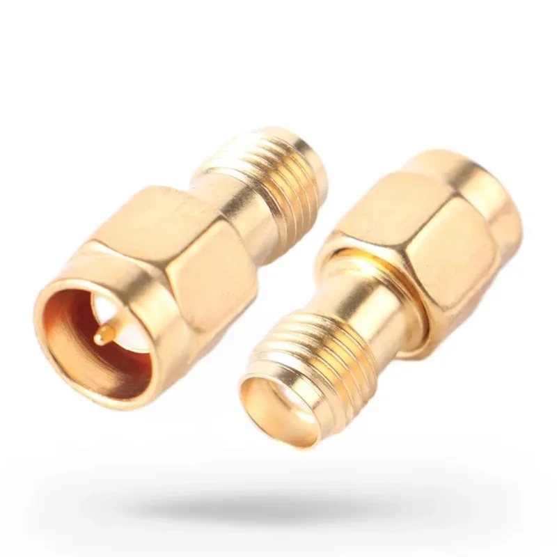 5/20/100PCS RP-SMA To SMA Connector Male Plug Female Jack Slide-on Straight RF Coax Adapter SMA Female To SMA Male Connector