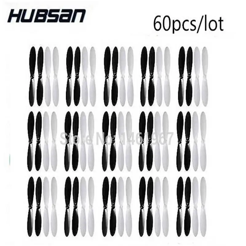 60pcs Hubsan X4 Quadcopter H107L H107C H107D H108C Y310B JXD385 X4 Quadcopter Propellers H107-A02 blade ,propellers (wholesale)