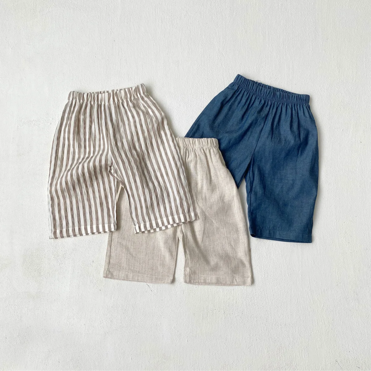 2026 Summer New Baby Loose Shorts Infant Girls Thin Comfortable Casual Pants Kids Boys Cotton Capri Pants Toddler Clothes