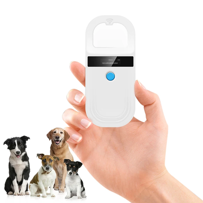 

134.2KHz Animal RFID Reader 125kHz Pet ID Reader Cat Dog Microchip Scanner FDX-B Glass Chip Tag Reader