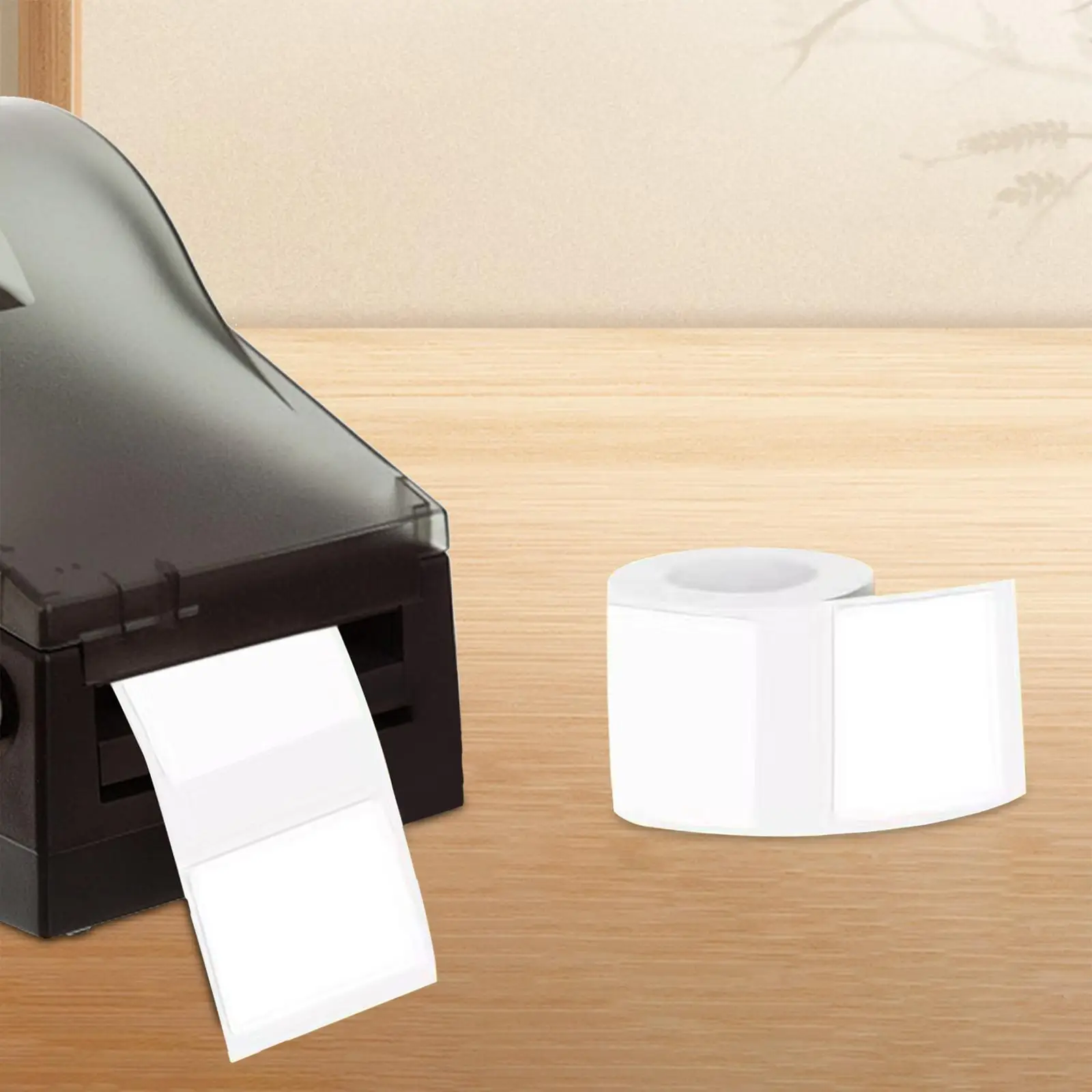 Thermal Printer Labels 2x2cm Direct Thermal Labels Thermal Label Stickers Roll for Office Shop Container Bottles Clothes Address