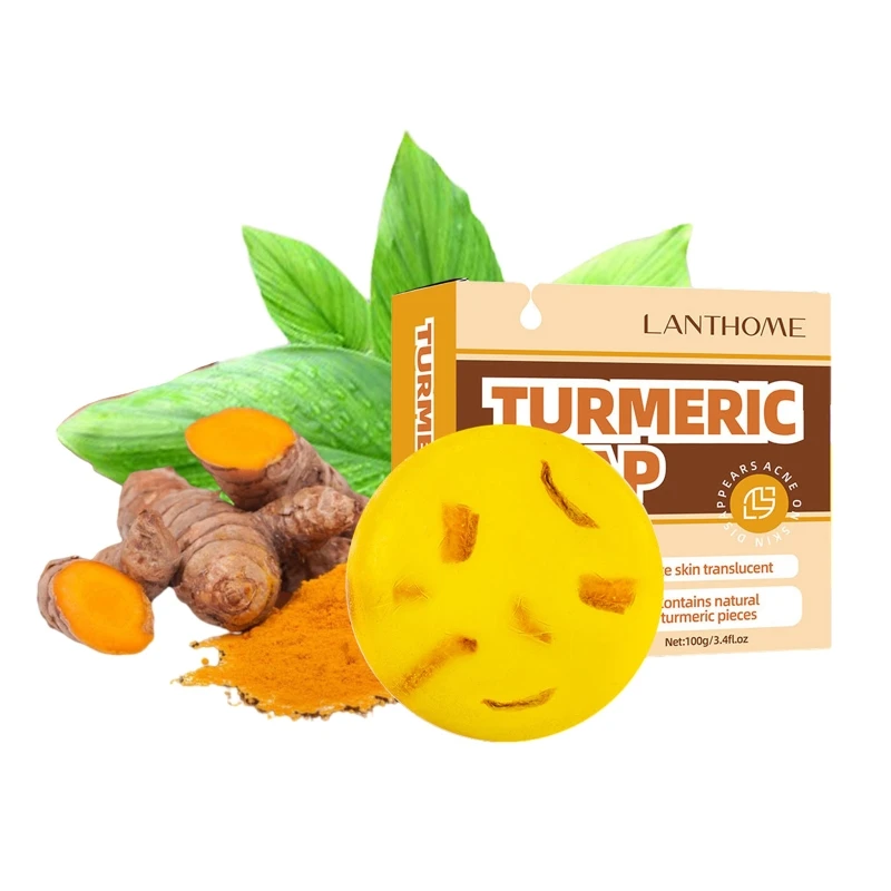 100g Turmeric Soap Bar for Face,Body,Acnes ,and Sensitive Cleansing Soap