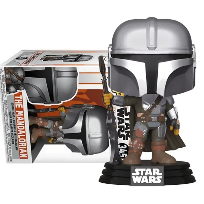 Funko Pop, la más reciente colección de figuras de acción de Star Wars The Mandalorian, modelo de juguete de edición limitada de 10cm para niños, regalo de Navidad