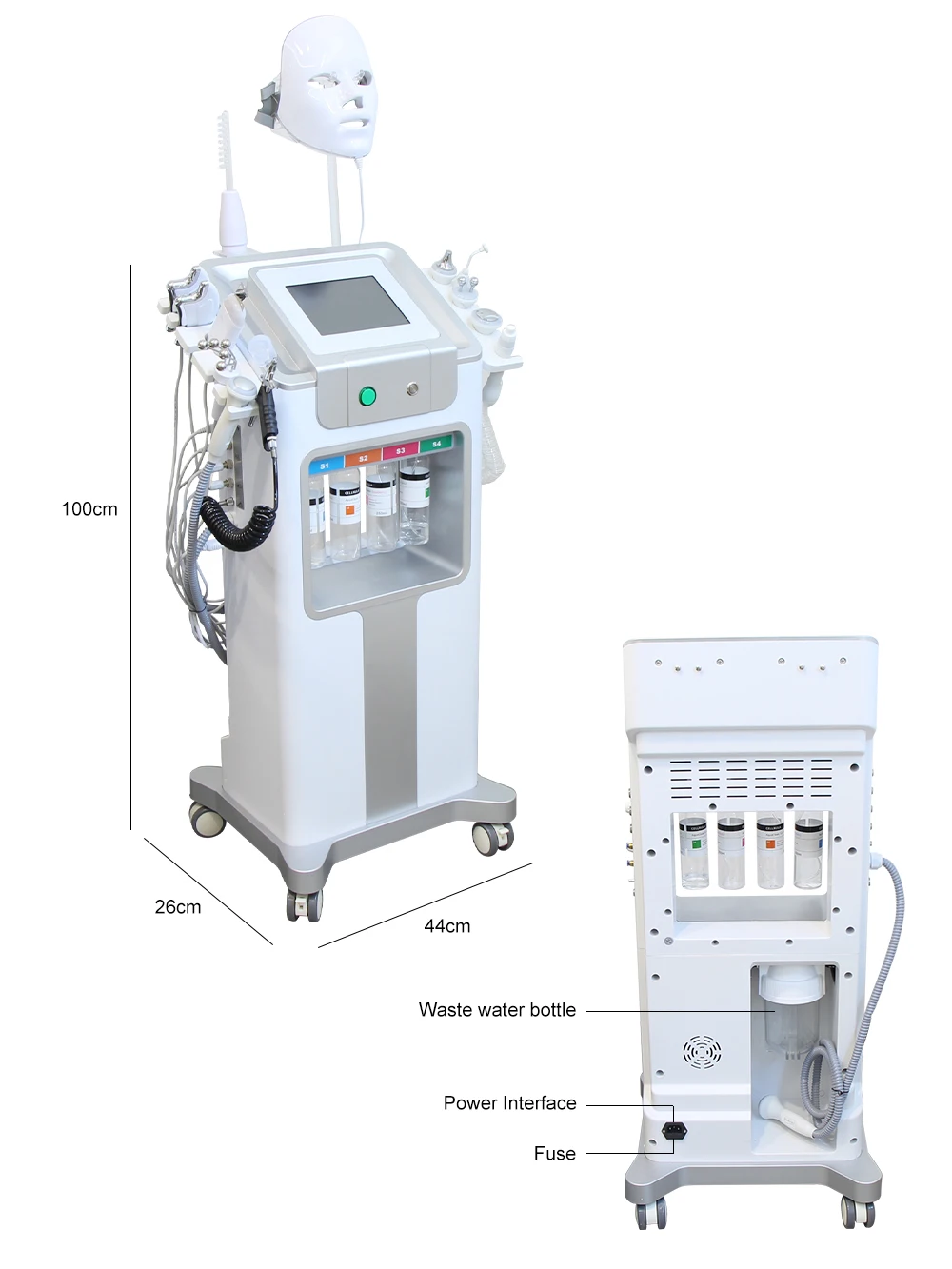 AOKO Neue 12 IN 1 Hydro Dermabrasion Aqua Peeling Ultraschall Gesichtspflege Sauerstoff Injektion Hautverjüngung Wittling Schönheitsmaschine – Detail 4