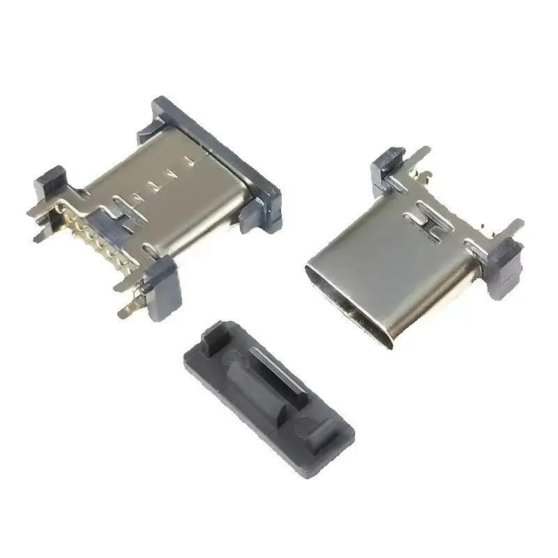 5PCS/Lot TYPE-C 16P Female Socket Vertical Plug-in Patch USB Charging Interface in Multiple Sizes 8.8/9.3/10.5/13.7MM